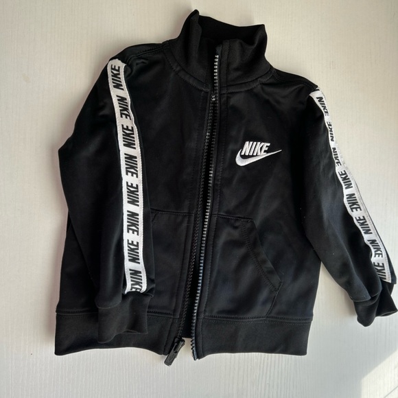 Nike Logo Taping Tricot Jacket & Pants Sets Toddler Boys 12Mos| Red/Black/White - Picture 7 of 8